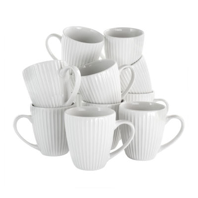 Elama Elle 12-pc. Porcelain Mug Set