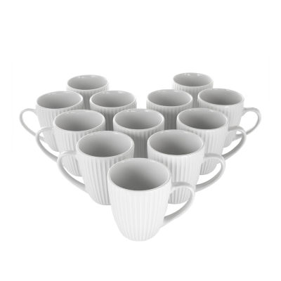 Elama Elle 12-pc. Porcelain Mug Set