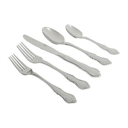 Martha Stewart Thornback 20-pc. Flatware Set, One Size, Silver