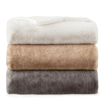 Loom + Faux Fur Throw JCPenney