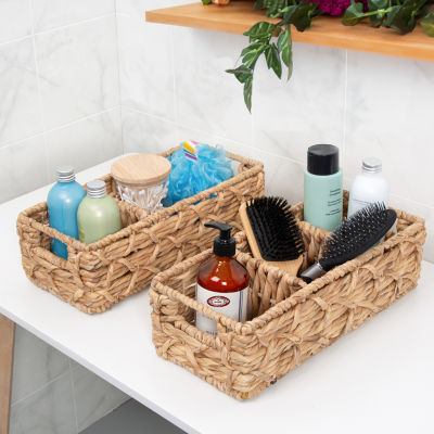 Honey Can Do Natural Divided Baskets (Set Of 2)