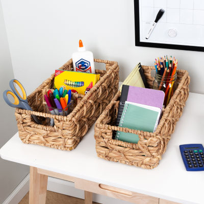 Honey Can Do Natural Divided Baskets (Set Of 2)