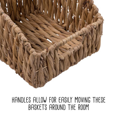 Honey Can Do Natural Open Wicker Baskets (Set Of 2)