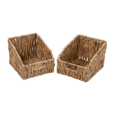 Honey Can Do Natural Open Wicker Baskets (Set Of 2)