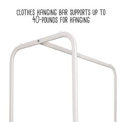 Honey Can Do White Rolling Clothes Rack