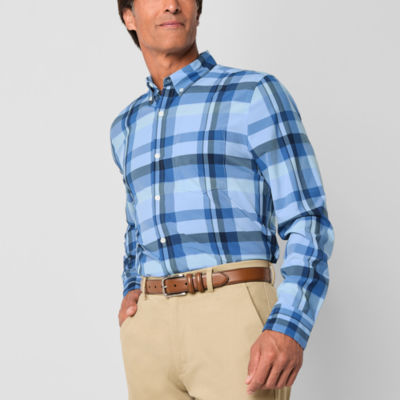 90s~00'S St. John's Bay Long Sleeve Heavy Flannel Check Shirt Men's L Size Vintage /eaa510189 main image 1