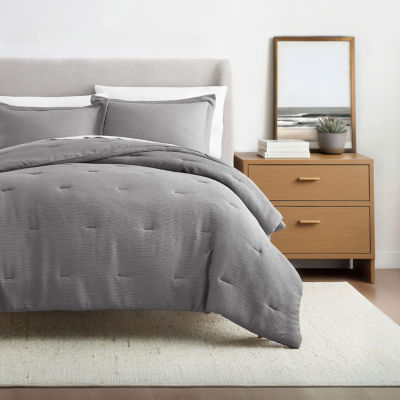 Casual Comfort Textured Cloud Gauze Down Lightweight Comforter Set