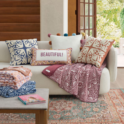 Jenny Martinez Niki Square Throw Pillow