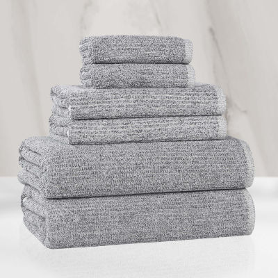 SUPERIOR® Destin Collection | 80% Cotton 20% Viscose 6-pc. Quick Dry Bath Towel Set