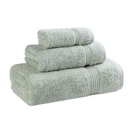 Superior Heritage Collection | 100% Egyptian Cotton 3-pc. Quick Dry Solid Bath Towel Set In Green