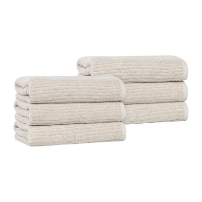 SUPERIOR® Destin Collection | 80% Cotton 20% Viscose 6-pc. Geometric Hand Towel