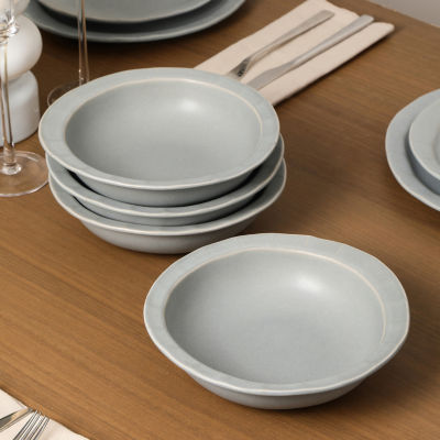Stone + Lain Oasis 12-pc. Stoneware Dinnerware Set