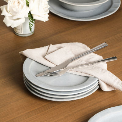 Stone + Lain Oasis 12-pc. Stoneware Dinnerware Set