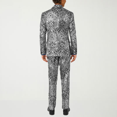 Opposuits Silver Mens 3-pc. Suit Set