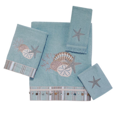 By the Sea Embroidered Bath Towel Set