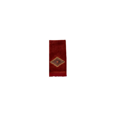 Avanti Linens Mojave 3-Piece Towel Set – Black, Embroidered Aztec Design, 100% Cotton - View #3