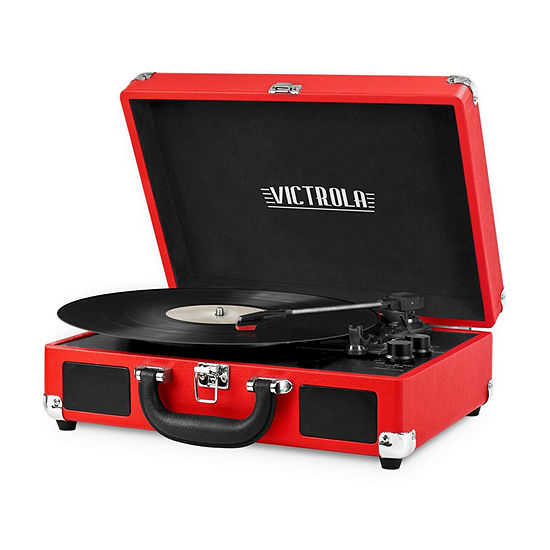 Victrola VSC-550BT 3-Speed Vintage Bluetooth Suitcase Turntable with Built-In Stereo Speakers