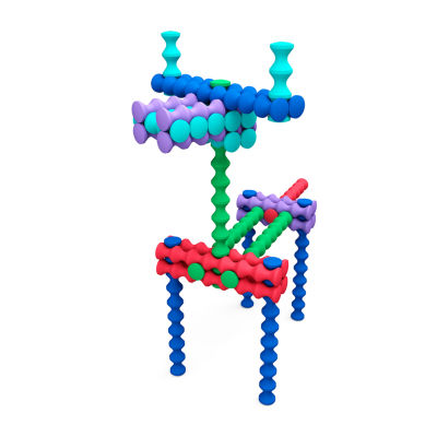 Popular Playthings Playstix Starter Set: 80 Pcs