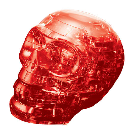 BePuzzled 3D Crystal Puzzle - Skull (Red): 48 Pcs, One Size, Multiple Colors