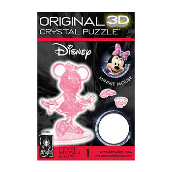 3D Crystal Puzzle - Minnie Mouse 2 (Purple), 3D Crystal Puzzles