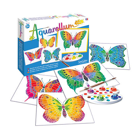 Sentosphere Usa Aquarellum Junior - Butterflies Board Game, One Size, White