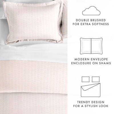 Casual Comfort Premium Ultra Soft Classic Pink Pattern Duvet Cover Set