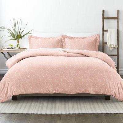 Casual Comfort Premium Ultra Soft Pink Buds Duvet Cover Set