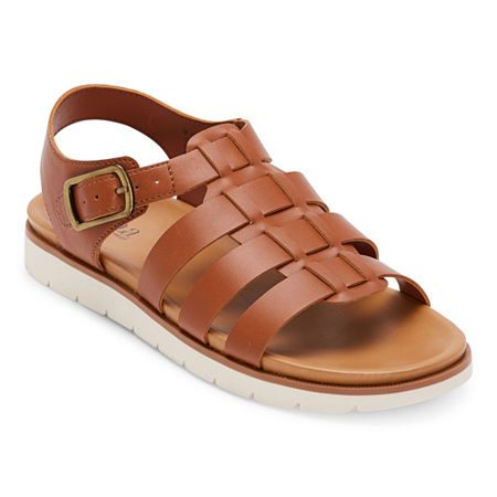 Vintage Sandal History: Retro 1920s to 1970s Sandals a.n.a Womens Nilo Strap Sandals 9 12 Medium Brown $16.24 AT vintagedancer.com