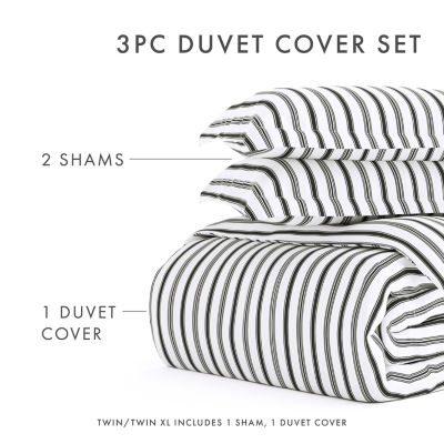 Casual Comfort Premium Ultra Soft Vertical Dreams  Duvet Cover Set
