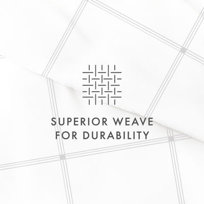 Casual Comfort Grid Patterned Duvet Cover Set