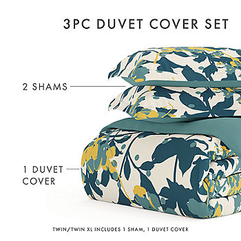 Casual Comfort Boho Flower Patterned Reversible Duvet Cover Set - JCPenney