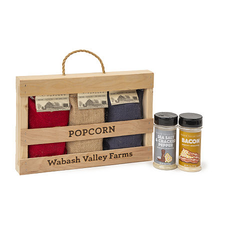 Wabash Valley Farms Triple Kernel Taste With Handmade Crate Food Set, One Size, Multiple Colors