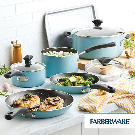 Farberware Cookstart DiamondMax 15-pc. Cookware Set, One Size, Blue