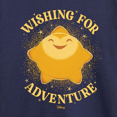 Disney Collection Little & Big Boys Crew Neck Long Sleeve Wish Graphic T-Shirt