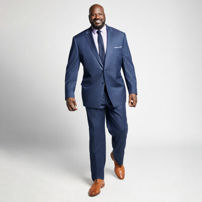 Shaquille O'Neal XLG Big and Tall Black Mens Stretch Classic Fit