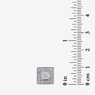 DiamonArt® 2 1/5 CT. T.W. Lab Created White Cubic Zirconia Sterling Silver 10mm Stud Earrings