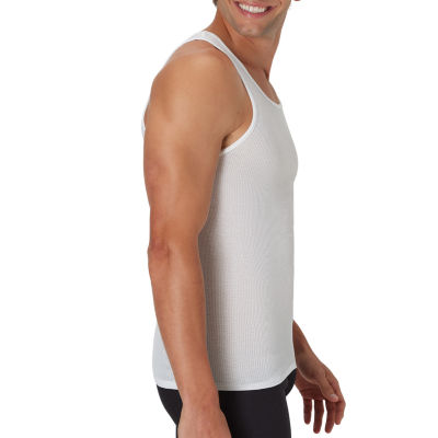 Hanes Ultimate Comfortblend Mens U Neck Sleeveless 5 Pack Tank