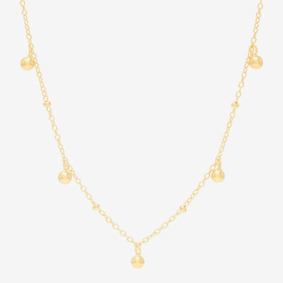 Womens 14K Gold Over Silver 2-pc. Necklace Set