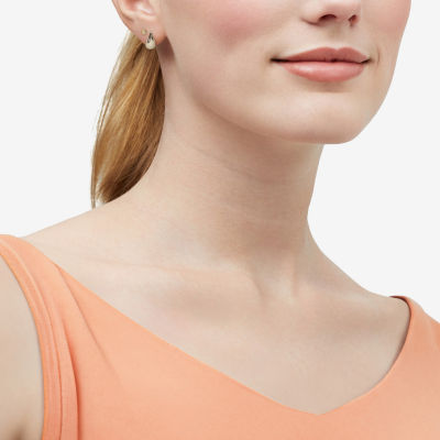 Silver Addiction Womens 14K Gold Over Silver 2 Pair Earring Set