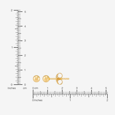 Silver Addiction Womens 14K Gold Over Silver 2 Pair Earring Set