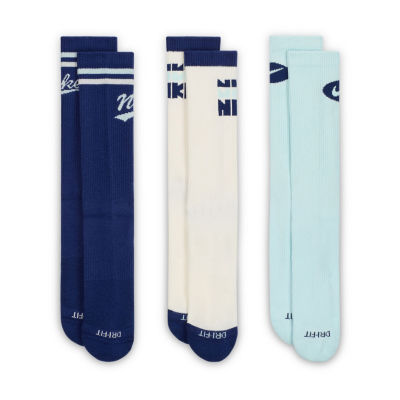 Nike Everyday Plus Throwback Unisex Adult 3 Pair Crew Socks