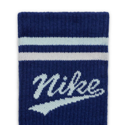 Nike Everyday Plus Throwback Unisex Adult 3 Pair Crew Socks
