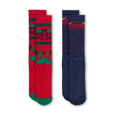 Nike Everyday Plus Cushioned Holiday Unisex Adult 2 Pair Crew Socks