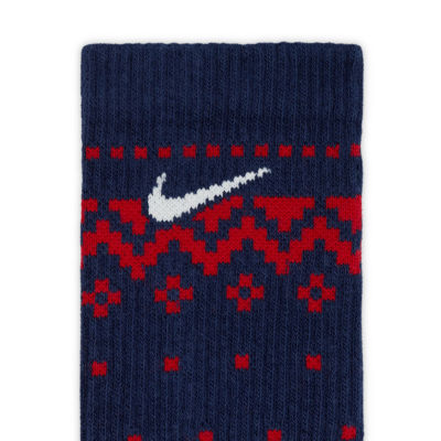 Nike Everyday Plus Cushioned Holiday Unisex Adult 2 Pair Crew Socks