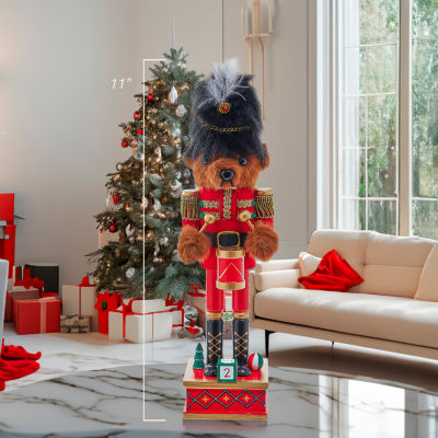 Kurt Adler 11" Teddy Bear Christmas Nutcracker