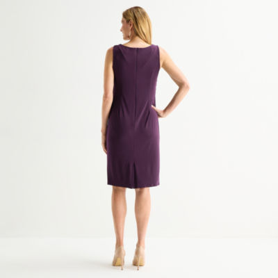 Maya Brooke Womens Applique Jacket Dress