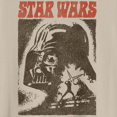 Mens Crew Neck Short Sleeve Classic Fit Star Wars Big and Tall Graphic T-Shirt