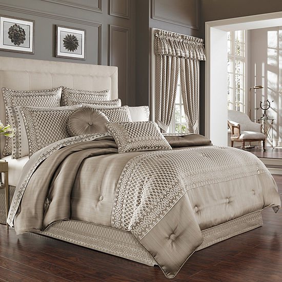 Five Queens Court Beaumont 4-pc. Jacquard Comforter Set