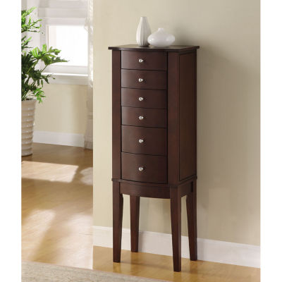 Powell Company Polly Cherry Jewelry Armoire