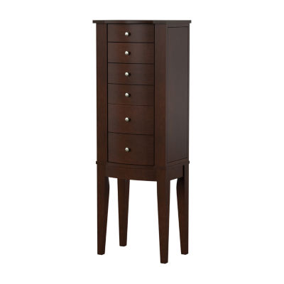 Powell Company Polly Cherry Jewelry Armoire